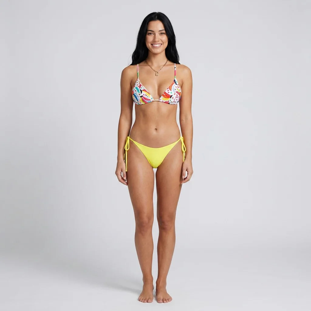 Fiesta Tie Bikini — Sun Yellow AI model variant main
