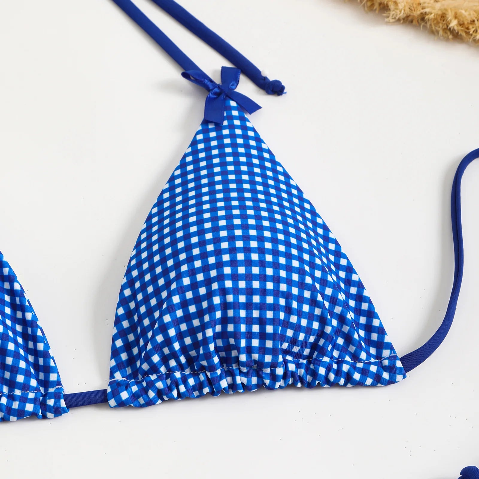 Shoreline Gingham String Bikini — detail 2