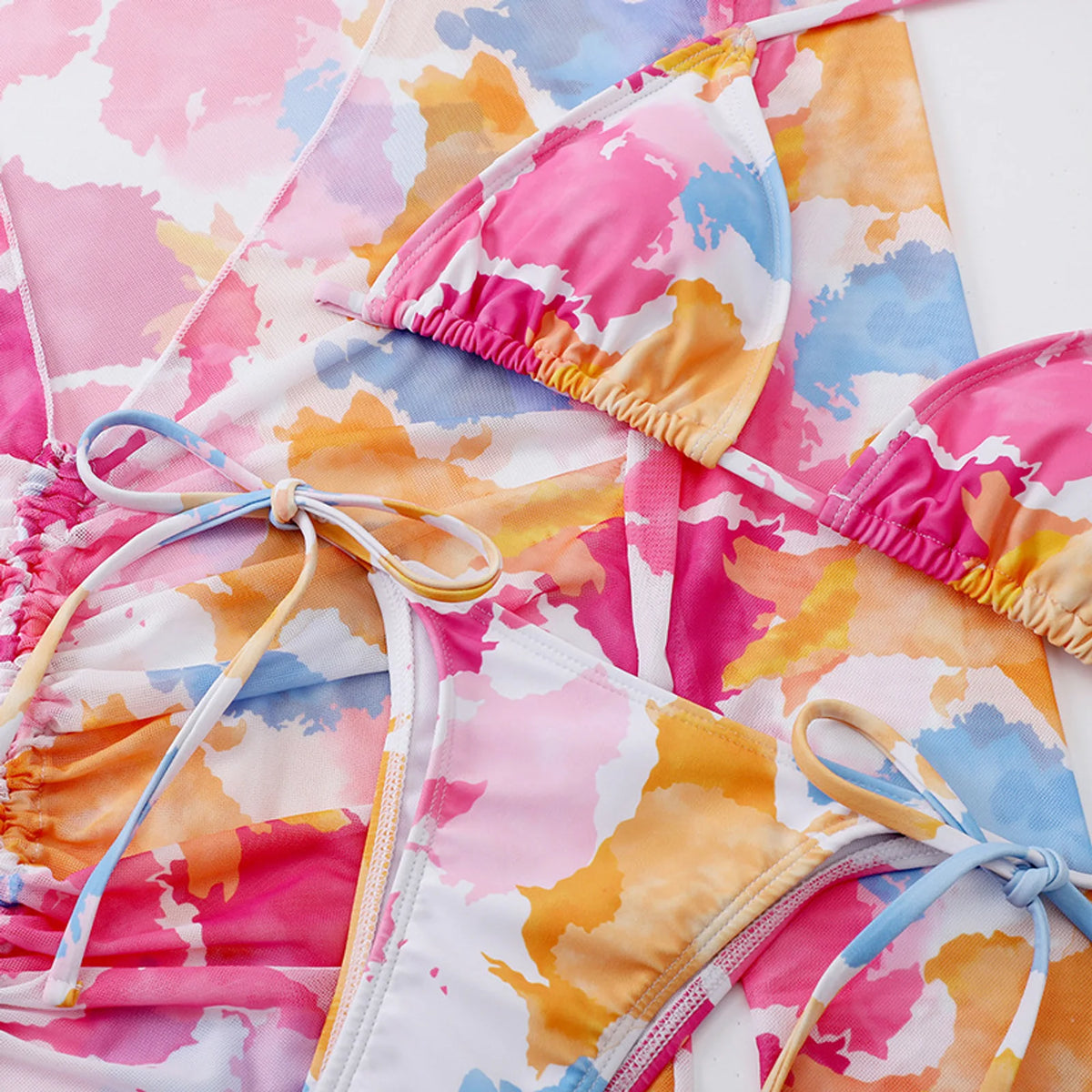 Tropic Mesh Aquarelle Swim Set — detail 1
