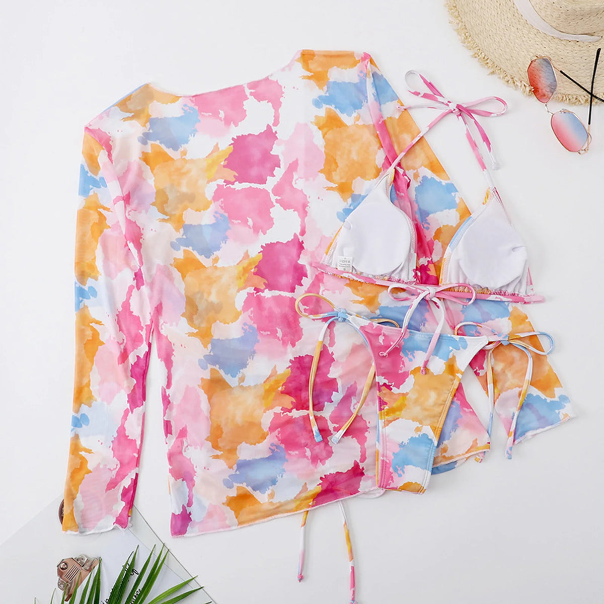 Tropic Mesh Aquarelle Swim Set — detail 3