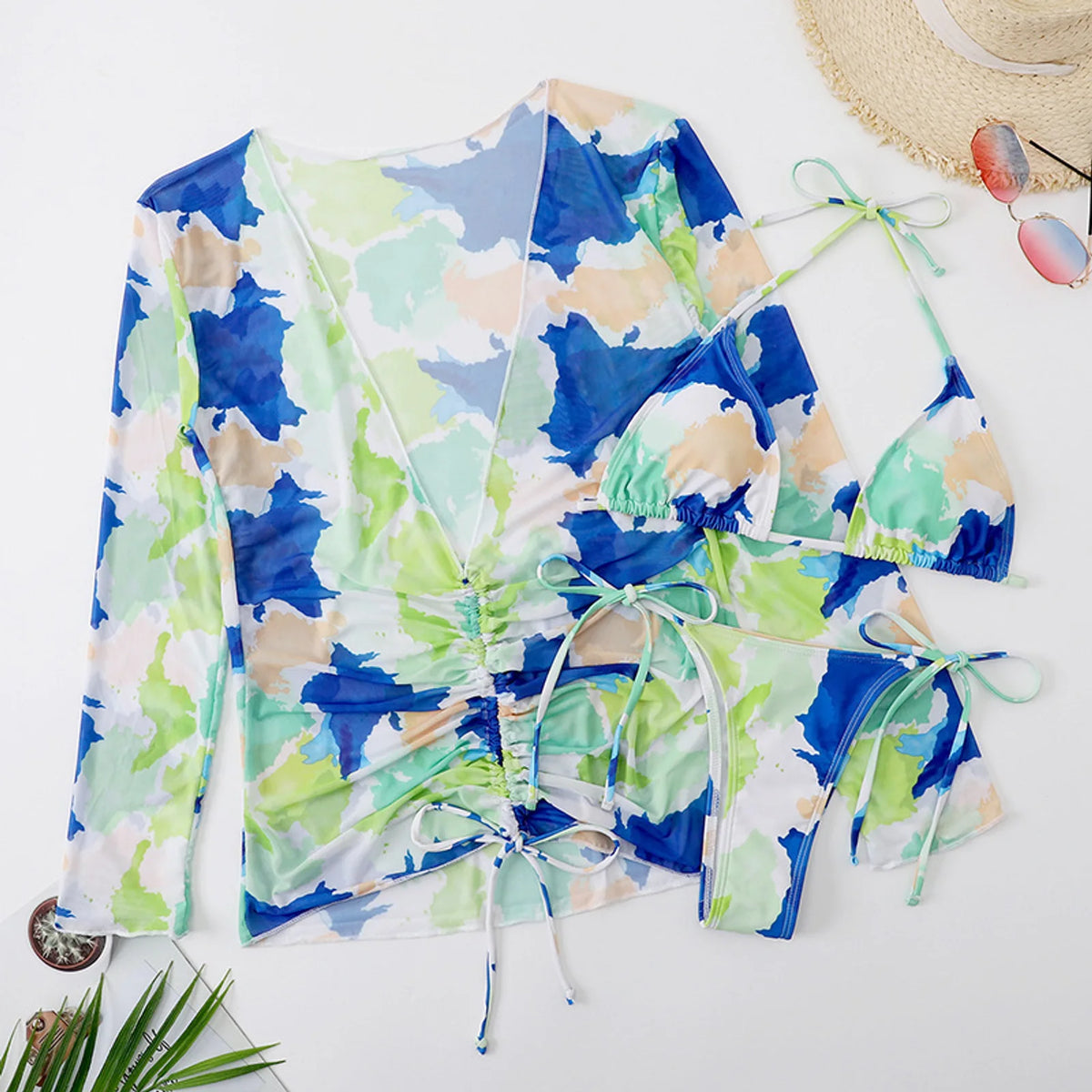 Tropic Mesh Fluid Swim Set — detail 1