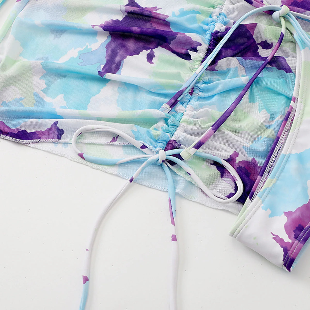 Tropic Mesh Watercolor Violet Swim Set — detail 3
